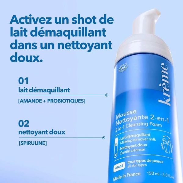 Mousse Nettoyante 2-en-1 - 150 ml