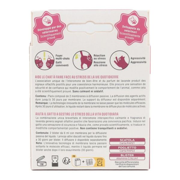 Calmisto Recharge Diffuseur Anti-Stress Chat - 2 x 6 ml