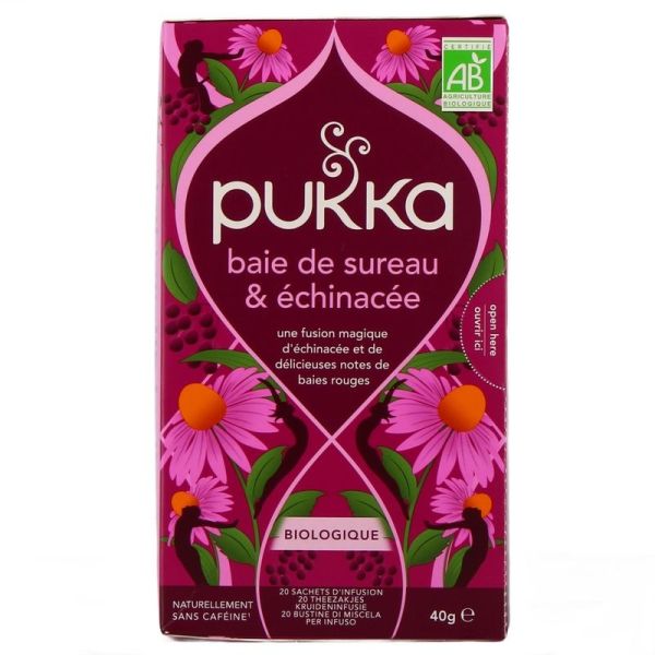 Infusion Baie de Sureau et Echinacée Bio - 20 sachets