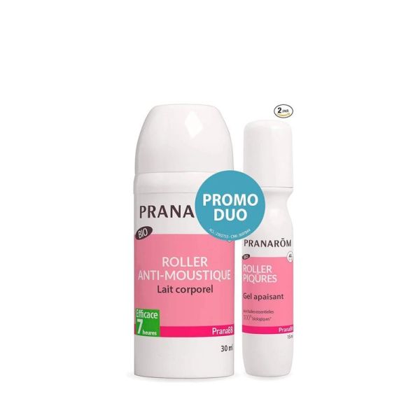 Duo Roller anti-moustiques + Roller après-piqûres pour bébé - Bio