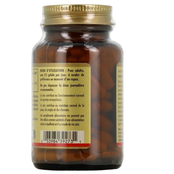 ZINC PICOLINATE 15 MG - 100 gélules végétales