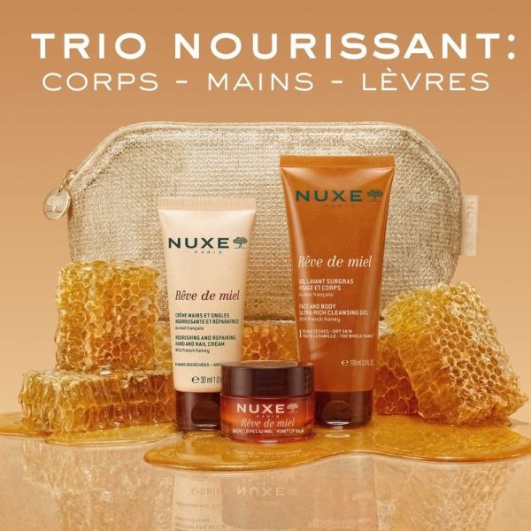 Trio Nourrissant : Corps - Mains - Lèvres REVE DE MIEL - x3