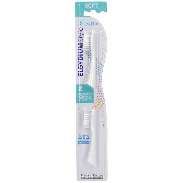 Style Recharge pour Brosse à Dents Électrique Souple - 2 brossettes