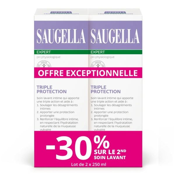 Soin Lavant Intime Triple Protection Expert - 2 x 250 ml