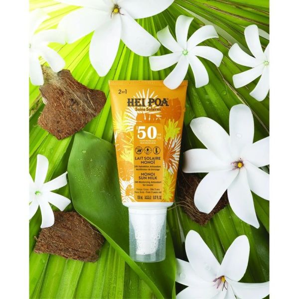 Lait fondant solaire SPF 50 - Monoï