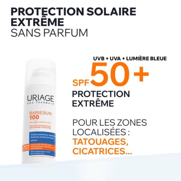 BARIESUN 100 - FLUIDE PROTECTEUR EXTRÊME SPF50+ - 50 ml