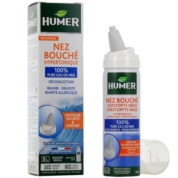 Nez Bouché Spray Nasal Hypertonique - 50 ml