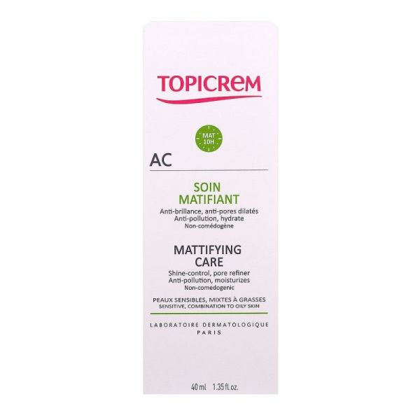 Topicrem Ac Soin Matifiant Tb40Ml