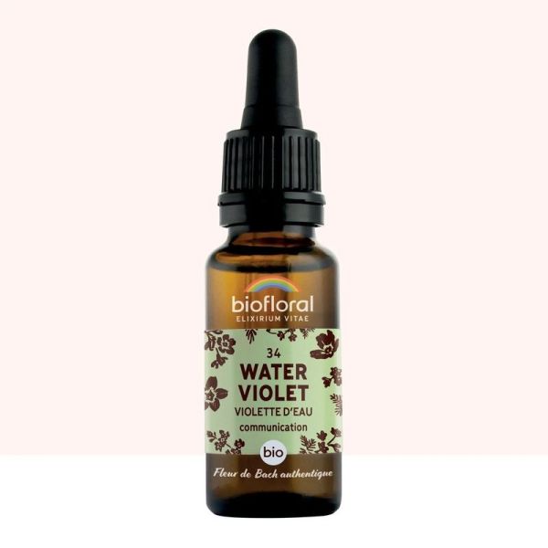 Fleur de Bach n 34 Water Violet, Violette d'eau - Bio Demeter - 20 ml