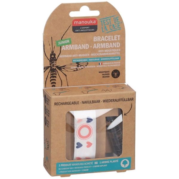 Bracelet Anti-Moustiques Junior - 1 bracelet + 1 recharge de 6 ml