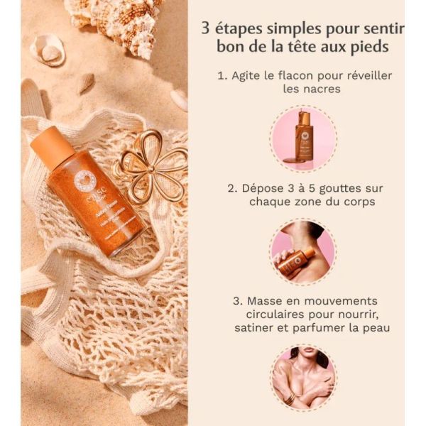 Huile Glow Pailletée - Amber Flower - 100 ml