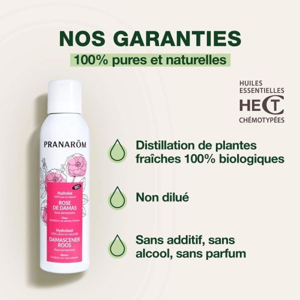 Hydrolat de Rose de Damas - Bio - 150 ml