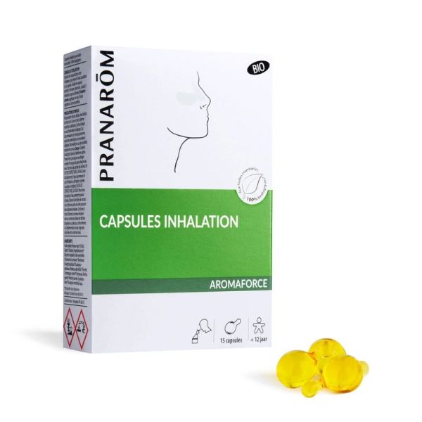 Capsules inhalation pour dégager le nez - Bio - 15 capsules