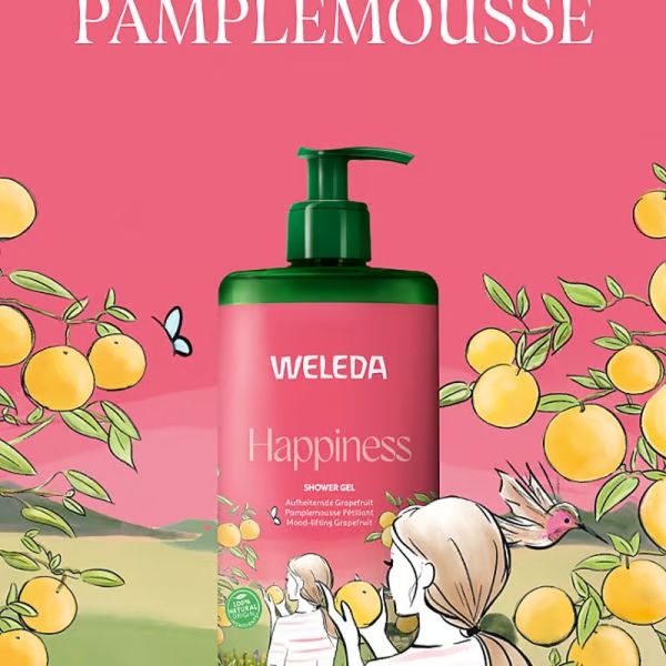 Happiness Gel Douche Pamplemousse pétillant - 750 ml