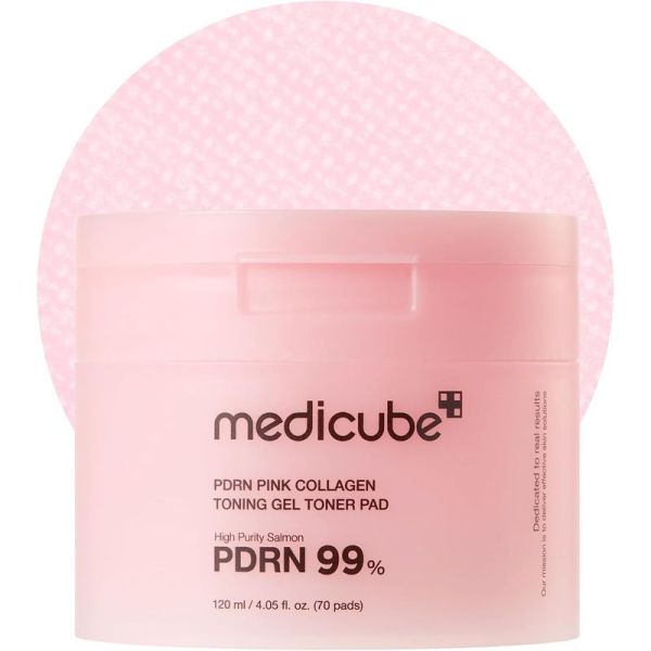 PDRN Pink Collagen Toning Gel Toner Pad - 120 ml