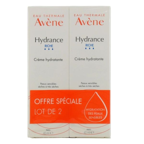 Duo Crème Hydratante Riche Hydrance Rich - 2 x 40 ml