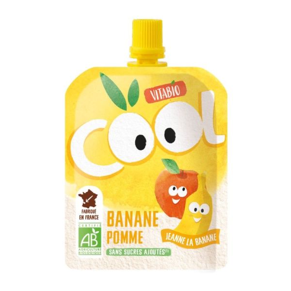 Cool Fruits - Compote a boire pomme banane - 90 g