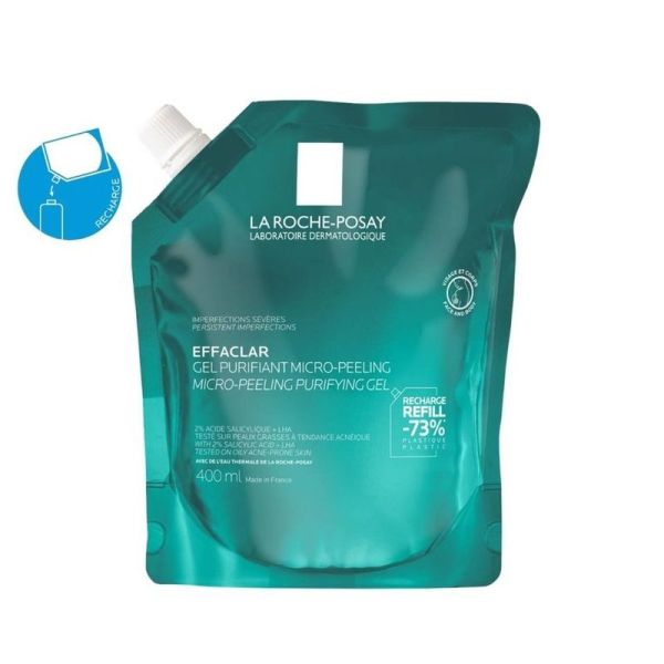 Gel Purifiant Micro-Peeling Imperfections Sévères Effaclar - 400 ml