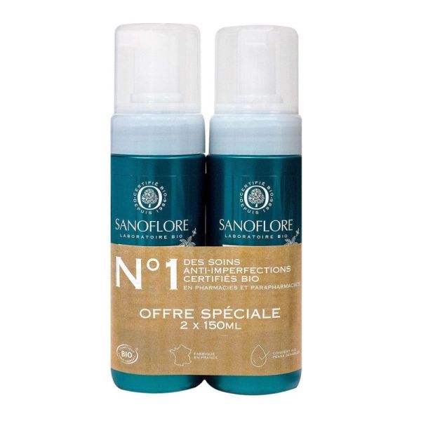Sanoflore Magnifica Mousse 150Ml X2