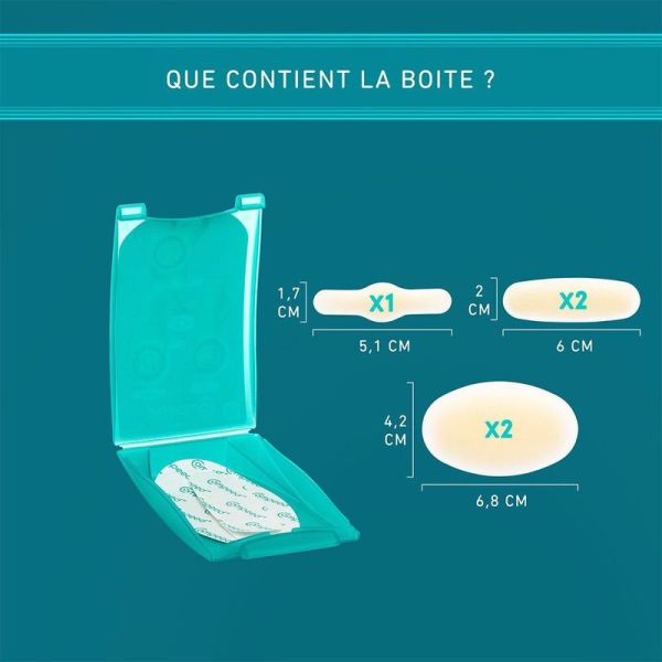 Pansements Ampoules Assortiment Pack 3 en 1 - 5 pansements