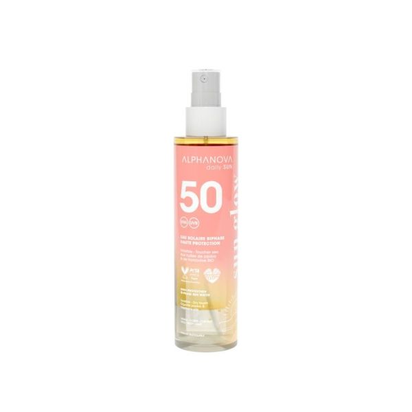 Eau solaire biphase SPF 50 haute protection - 125 ml