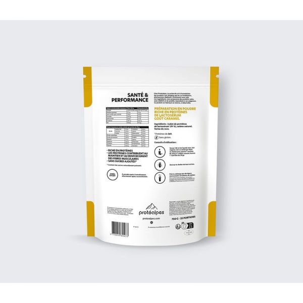 Whey protéine Sans sucres ajoutés - Caramel - 750 g