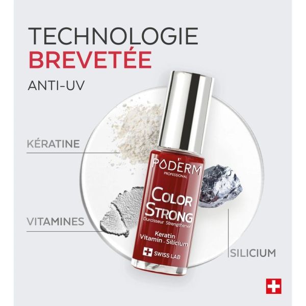 Vernis Durcisseur Color Strong Rouge allure - 8 ml