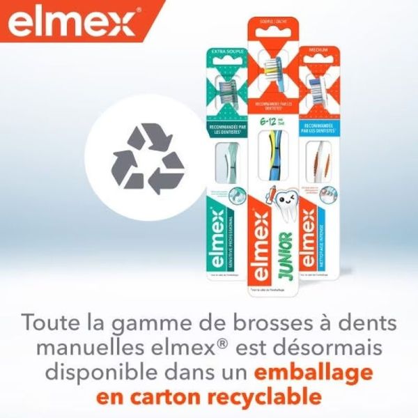 Brosse à dents souple débutant 0-3 ans + mini-dentifrice anti-caries