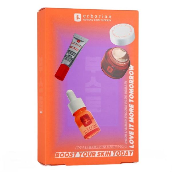Coffret Booste Ta Peau Les Essentiels Jour et Nuit - Doré - Skin Therapy Light 10 ml, Skin Therapy Eye 15 ml, CC Eye 3 ml