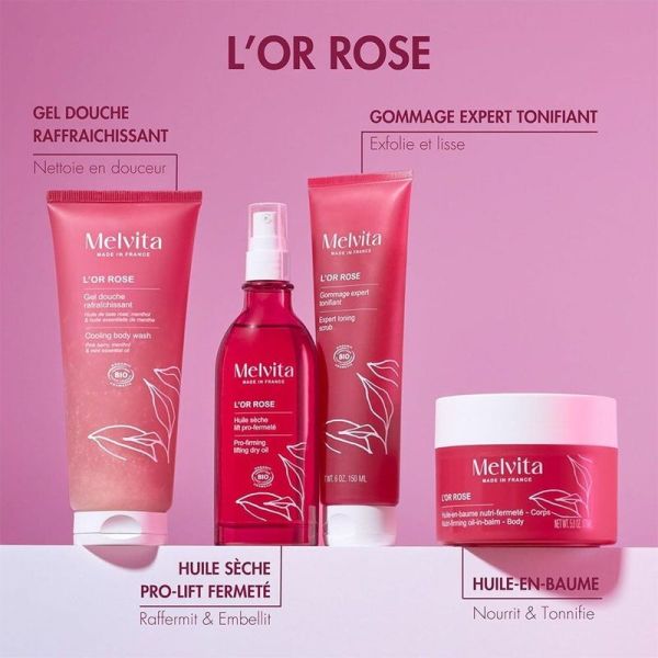 Gel Douche Rafraîchissant L'Or Rose Bio - 200 ml