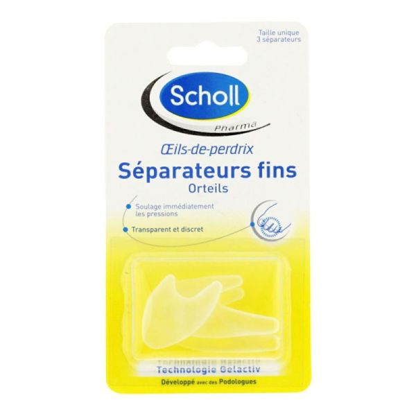 Scholl 3 séparateurs fins oeils de perdrix