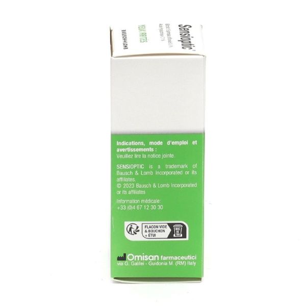 Sensioptic Solution ophtalmique yeux irrités - 10 ml