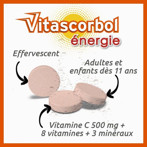 Énergie - Orange Pressée - 30 comprimés effervescents