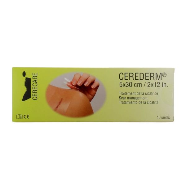 Cerederm Pansement Siliconé Cicatrice - 10 pansements