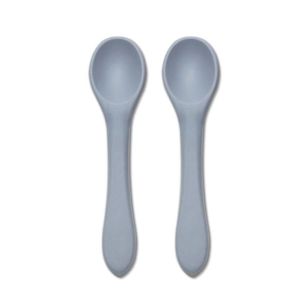 Lot de 2 cuillères en silicone - Gris