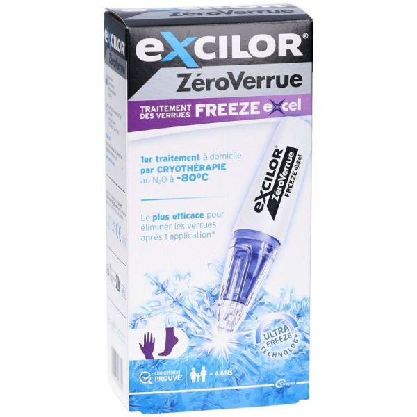Zero Verrue Freeze Excel - 1 stylo et 9 embouts jetables
