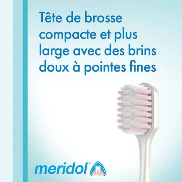 Soin Complet Brosse à Dents Souple - Rose - 1 brosse à dents