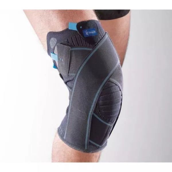 THUASNE Ligastrap Genu - Genouillère Ligamentaire à Sanglage Fonctionnel - Gris Taille 4