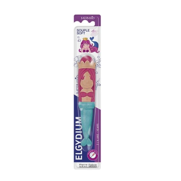 Brosse à dents 2/6 ans souple Kids - Mermaid - 1 brosse à dents