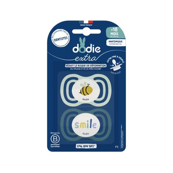 Dodie Sucet Anat F5 Ext Fine Bleu 18M 2