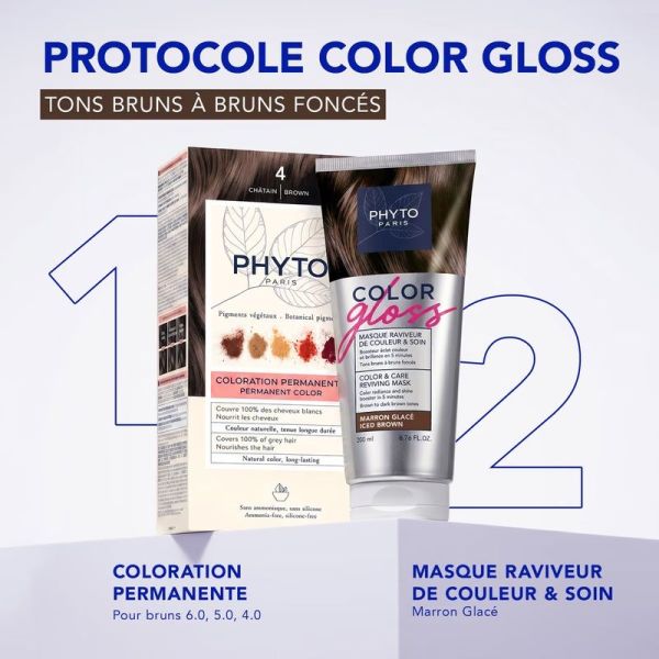 COLOR GLOSS - Masque Raviveur de Couleur et Soin - Marron Glacé - 200 ml