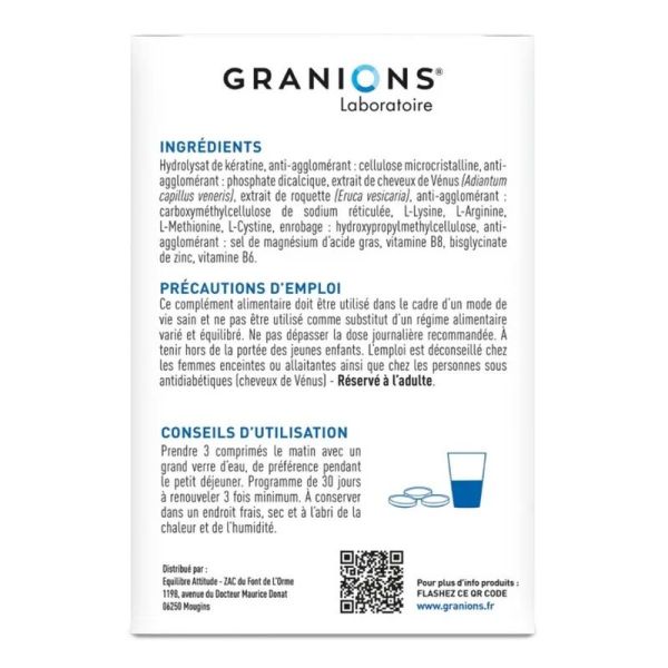 Pro Keracys Kératine 1000 mg - 90 comprimés