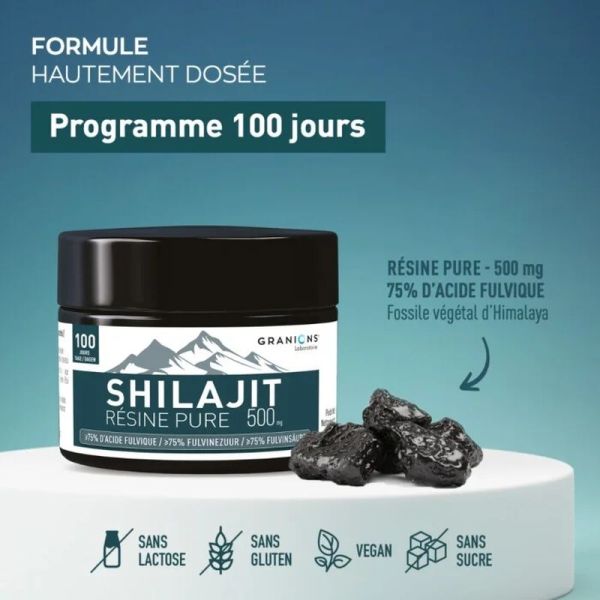 Shilajit pur en résine - 500 mg - 50 g