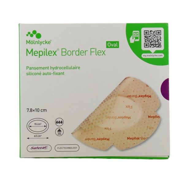 Mepilex Border Flex Oval - 16 pansements