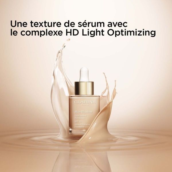 Skin Illusion Fond de Teint Hydratant Naturel SPF15 - Teinte 110 Honey 30 ml