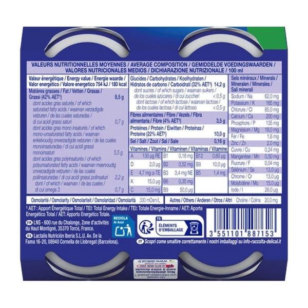 Boisson HP/HC Edulceoree Sans Sucres Cafe - 4 x 200 ml