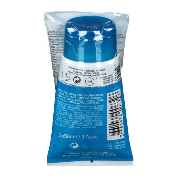 Crème d'Eau Mains Hydratante Eau Thermale - 2 x 50 ml