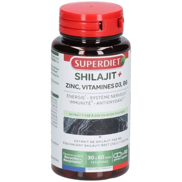 Shilajit + Vitamines - 60 gélules