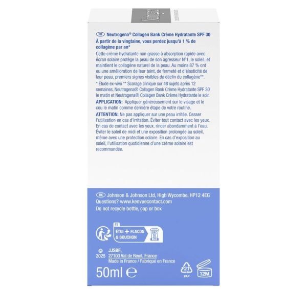 Collagen Bank Crème Hydratante SPF 30