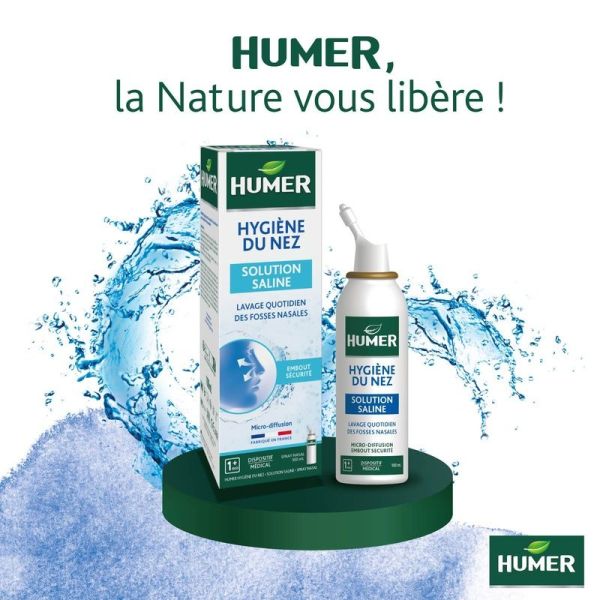 Humer Hygiene du Nez Spray Nasal Solution Saline - 100 mL